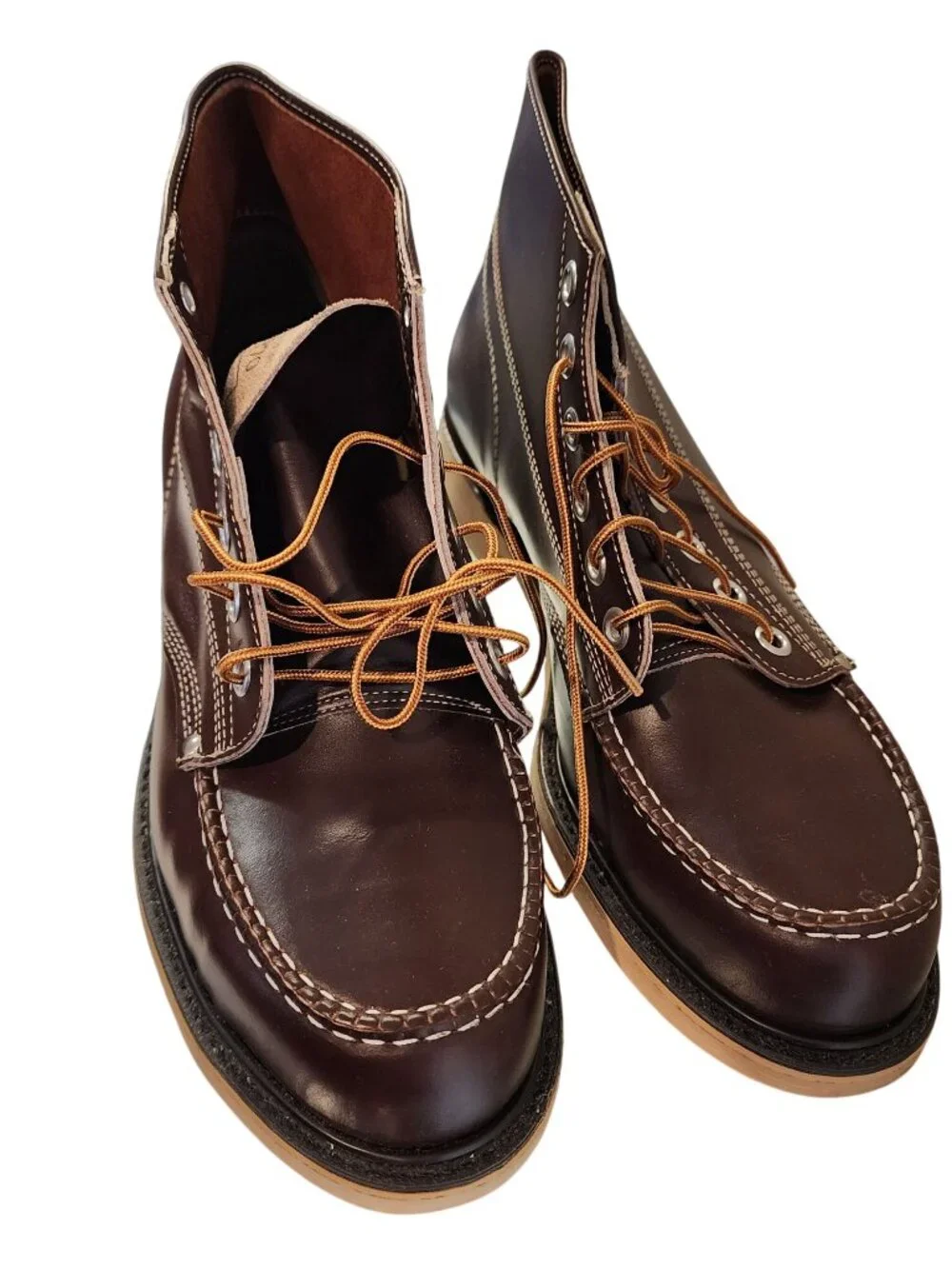 Vintage 1970's Lehigh Leather Steel Toes Work Boots Mens Size 12D NEW